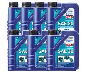 LIQUI MOLY Marine Single Grade SAE 30 Olio Motore Minerale 7 L