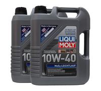 LIQUI MOLY Mos2 Leggero 10W-40 Olio Motore ACEA A3/B4, API SL, 2x5 Litri