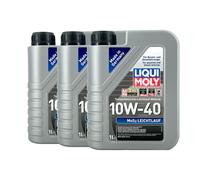 LIQUI MOLY Mos2 Leggero 10W-40 Olio Motore ACEA A3/B4, API SL, 3x1 Litro
