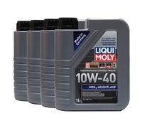 LIQUI MOLY Mos2 Leggero 10W-40 Olio Motore ACEA A3/B4, API SL, 4x1 Litro