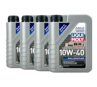 LIQUI MOLY Mos2 Leggero 10W-40 Olio Motore ACEA A3/B4, API SL, 4x1 Litro