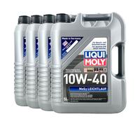 LIQUI MOLY Mos2 Leggero 10W-40 Olio Motore ACEA A3/B4, API SL, 4x5 Litri