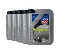LIQUI MOLY Moto 2T Basic Scooter ISO-L-EGB, JASO FB, API TC, 5x1 Litro