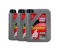 LIQUI MOLY Moto 2T Sintetico Scooter Race ISO-L-EGD, JASO FD, API TC, 3x1 Litro