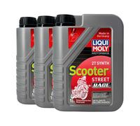 LIQUI MOLY Moto 2T Sintetico Scooter Race ISO-L-EGD, JASO FD, API TC, 3x1 Litro