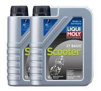 Liqui Moly Motocicletta 2T Basic Scooter / 1619 /2x 1 Litro Olio Motore
