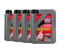 LIQUI MOLY Motocicletta 2T Synth Scooter Race ISO-L-EGD, Jaso Fd, Api TC, 4x1