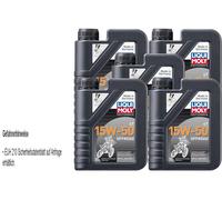 LIQUI MOLY Motocicletta 4T 15W-50 5Liter Offroad Moto olio motore Api Sl Jaso