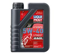 LIQUI MOLY Motocicletta 4T Synth 5W-40 Street Race Quattro Tempi Olio 1Liter