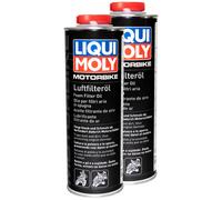 Liqui Moly Motocicletta Aria Filtro Olio Filtro 2x 1 Litro Filtro Aria