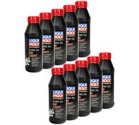 Liqui Moly Motocicletta Olio Forcella Forcone Ammortizzatori 5W Luce 10x 500 ML