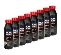 Liqui Moly Motocicletta Olio Forcella Forcone Ammortizzatori 5W Luce 8x 500 ML