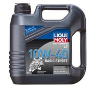 LIQUI MOLY Liqui Molyâ Motocicletta 4T 10W-40 Basic Street Olio Motore 4Liter