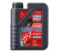 Bottiglia 1l Olio Liqui Moly 100% Sintetico 4t 10w-40 Street Race per Moto