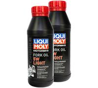 LIQUI MOLY Olio Di Forcella Per Moto 5W Light 2x 500 Ml