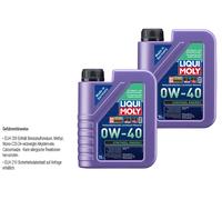 LIQUI MOLY olio motore 0W-40 Synthoil Energia Oli 2 L Acea A3 B4 Api Sn