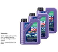 LIQUI MOLY olio motore 0W-40 Synthoil Energia Oli 3 L Acea A3 B4 Api Sn