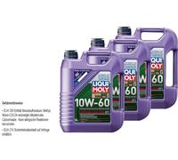 LIQUI MOLY olio motore 10W-60 Synthoil Race Tech GT1 15L per Acea A3/B4 Api Cf /