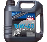 LIQUI MOLY Liqui Molyâ Motocicletta 4T 10W-40 Basic Street Olio Motore 4Liter