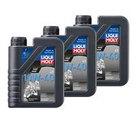 Liqui Moly Olio Motore Minerale 10W40 3x 1 Litro per Adly/Herchee Artic Cat Sym