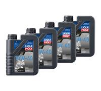 Liqui Moly Olio Motore Minerale 10W40 4x 1 Litro per Adly/Herchee Artic Cat Sym