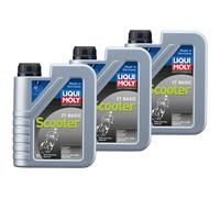Liqui Moly Olio Motore Minerale 2T Basic Scooter 3x1 L JASO FB