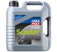 LIQUI MOLY Olio Motore Minerale 4 Litro 2T Basic Scooter Motocicletta Street