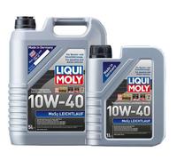 LIQUI MOLY Olio Motore MoS2 Leggero 10W-40 Set Di 6 Litri