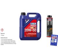 Liqui Moly Olio Motore Set 5L Touring High Tech 20W-50 Olio-Schlamm-Spülung