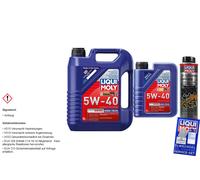 Liqui Moly Olio Motore Set 6L Diesel High Tech 5W-40 Olio-Schlamm-Spülung