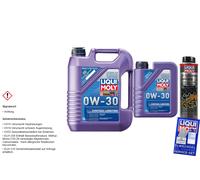 Liqui Moly Olio Motore Set 6L Synthoil Longtime 0W-30 Olio-Schlamm-Spülung