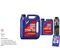 Liqui Moly Olio Motore Set 6L Touring High Tech 20W-50 Olio-Schlamm-Spülung