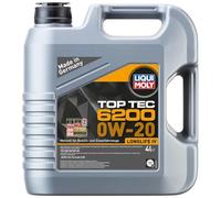 LIQUI MOLY Olio motore Top Tec 0W-20 4 L Compatibilità con VW Polo Hatchback 6R1, 6C1 Golf 7 Hatchback 5G1, BQ1, BE1, BE2 T-Roc A11 Golf 8 Hatchback CD1, AUDI A3 Sportback 8VA, 8VF