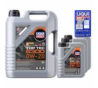 LIQUI MOLY Olio Motore TOP TEC 6300 0W-20 ACEA C5 API SN MB-APPROVAL 229.71 8 L