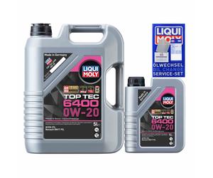 LIQUI MOLY Olio Motore Top Tec 6400 0W-20 ACEA C5 Renault RN 17 FE 6 L