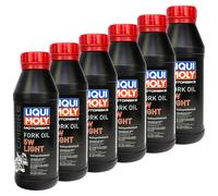 LIQUI MOLY Olio Per Forcella Moto 5W Light 6x 500 Ml