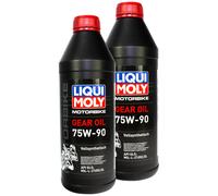LIQUI MOLY Olio Per Trasmissione Sintetico Moto 2x 1 Litro 75W-90