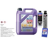 Liqui Moly Set 5L Leichtlauf High Tech 5W-40 Cera Tec Pro-Line Motore Pulizia