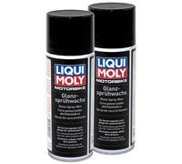 LIQUI MOLY Spray Lucidante per Moto, Cera Lucida, Detergente, 2x 400 ml