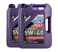LIQUI MOLY Synthoil High-Tech 5W-40 Olio Motore Acea A3/B4 , MB 229.3,2x5 Litro