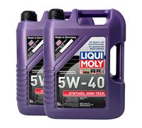 LIQUI MOLY Synthoil High-Tech 5W-40 Olio Motore Acea A3/B4 , MB 229.3,2x5 Litro