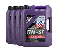 LIQUI MOLY Synthoil High-Tech 5W-40 Olio Motore Acea A3/B4 , MB 229.3,4x5 Litro