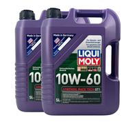 LIQUI MOLY Synthoil Race Tech GT1 10W-60 Olio Motore Fiat 9.55535-H3, 2x5 Litro