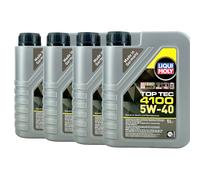 LIQUI MOLY Top Tec 4100 5W-40 Olio Motore VW 505 00 01 MB 229.31,4x1 Litro