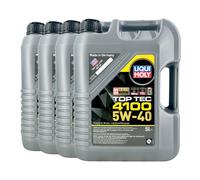 LIQUI MOLY Top Tec 4100 5W-40 Olio Motore VW 505 00 01 MB 229.31,4x5 Litro