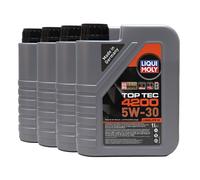 LIQUI MOLY Top Tec 4200 5W-30 Olio Motore Opel OV0401547-G30, MB 229.51,4x1 Lt.