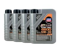 LIQUI MOLY Top Tec 4200 5W-30 Olio Motore Opel OV0401547-G30, MB 229.51,4x1 Lt.
