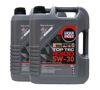 LIQUI MOLY Top Tec 4300 5W-30 Olio Motore PSA B71 2290, Renault RN17, 2x5 Litri