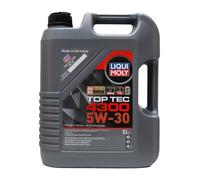 LIQUI MOLY Top Tec 4300 5W-30 Olio Motore PSA B71 2290, Renault RN17, 5 Litro