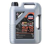 5 LITRI LIQUI MOLY 2362 TOP TEC 4310 0W30 C2 PSA B71 OLIO MOTORE AUTO SINTETICO